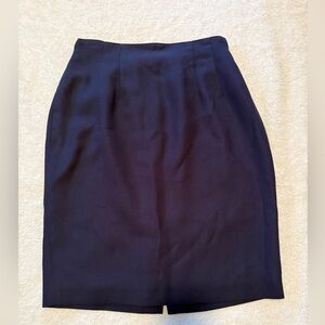 Classic Navy Pencil Skirt - Women